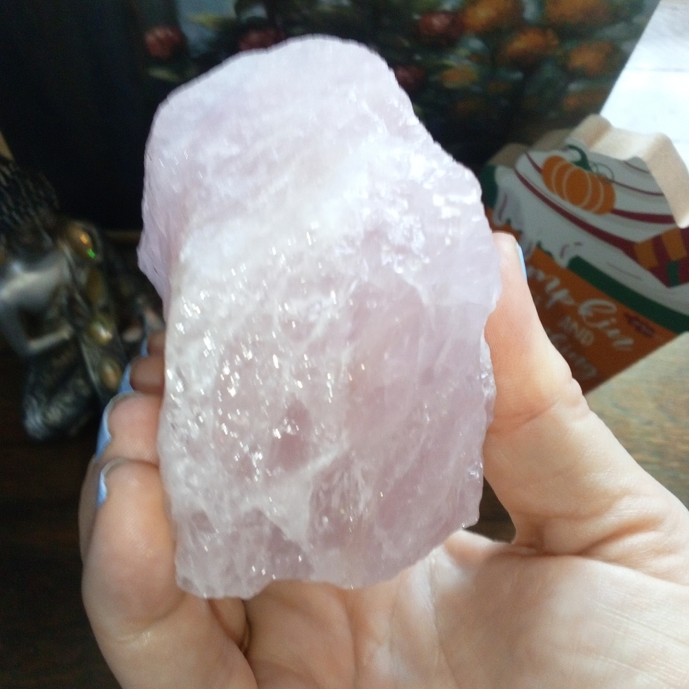 Raw Rose Quartz Crystal From Brazil - Picture 5 of 10